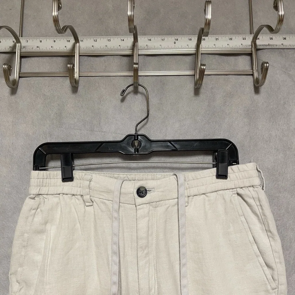 Banana Republic Pants Men 30x28.5 Linen Cotton Drawstring Mason Athletic Tapered